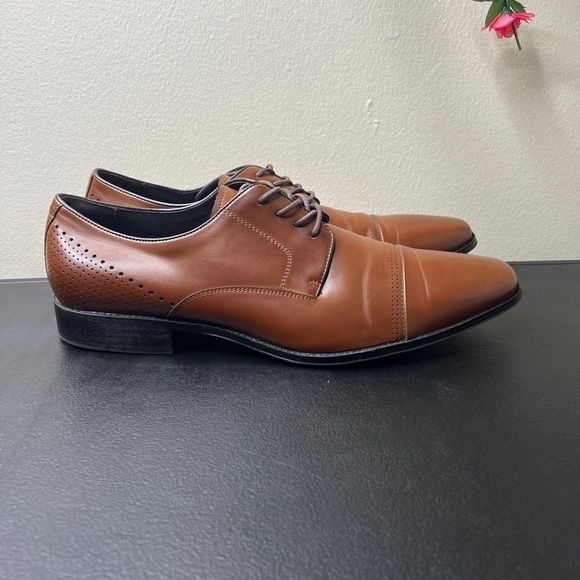 🌹 Kenneth Cole Men's Unlisted Lesson Plan Brown Business Shoes 12 Casual Work - Picture 1 of 13